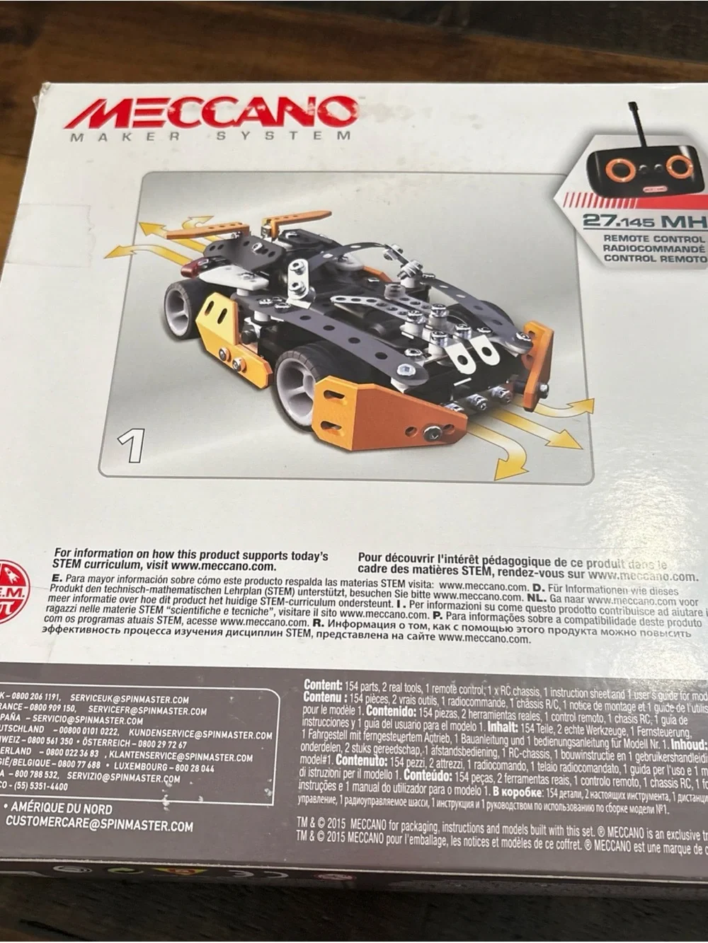 Meccano Maker System Roadster 16303 Remote Control RC 2 Model Kit Spin Master